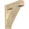 Ekena Millwork Traditional Block Rough Sawn Outlooker, Douglas Fir, 8"W x 30"D x 30"H OUT08X30X30TRA05RDF - alternate 1